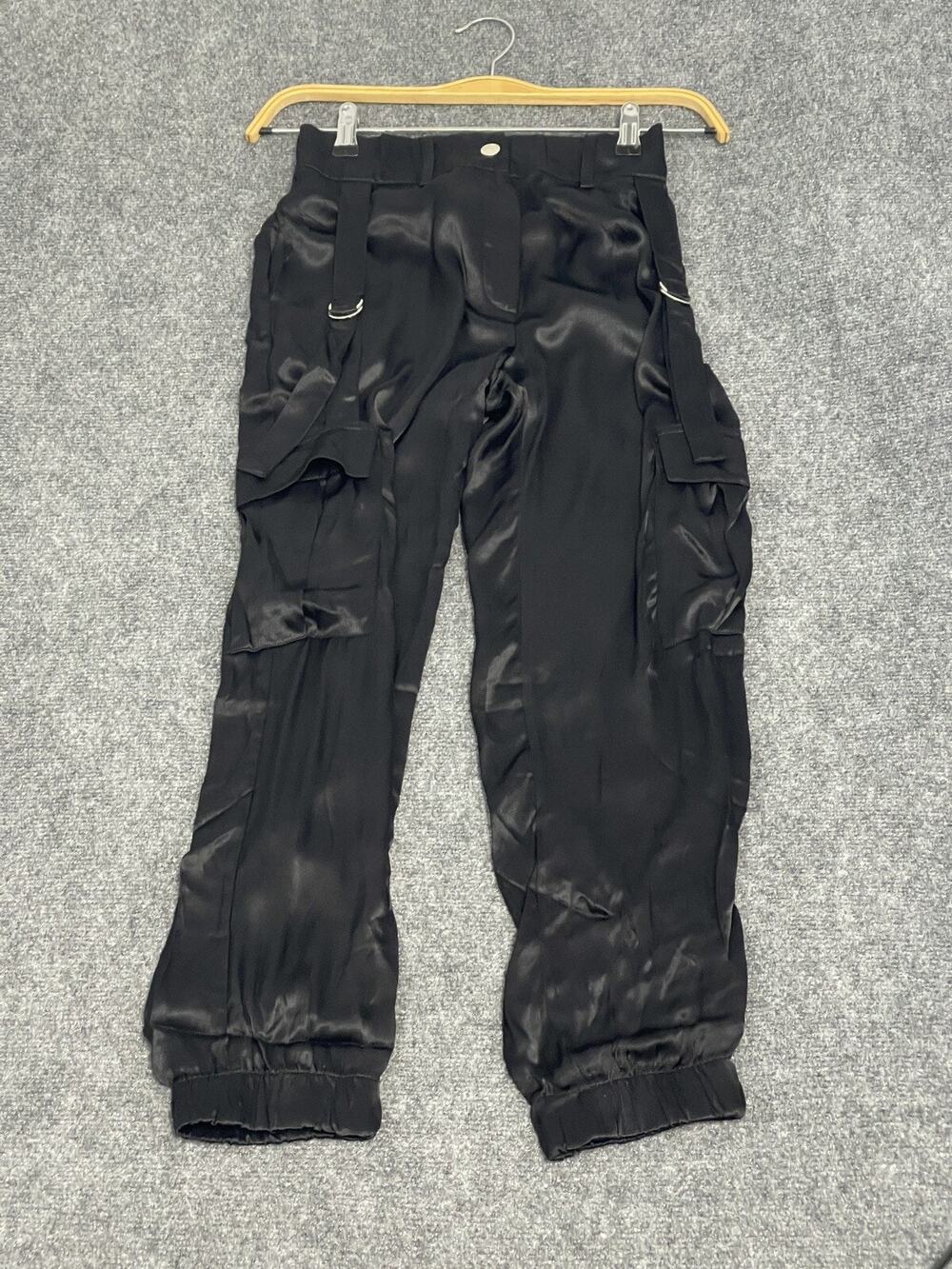 Tally Weijl Carrot Pants Womens 2 Elastic Cargo Strap Tapered FR:34 N282